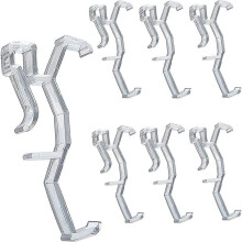 4X Volant Clips Clear Plastic Verborgen Retainer Houder Clip voor Jaloezie Volant, Horizontale Faux & Houten JaloezieëN Onderdelen