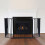 Safetots (88D x 104W cm) Safetots Multi Panel Fire Surround Black 1