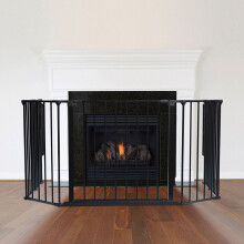 (82D x 104W cm) Safetots Multi Panel Fire Surround Black