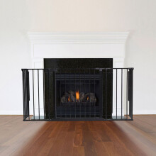 (33D x 138W cm) Safetots Multi Panel Fire Surround Black