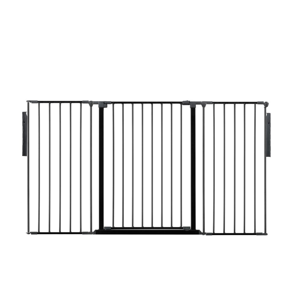 B&Q - Premium Extra Tall Room DividerUp To 174Cm WideBlack105Cm TallMulti Panel Barrier For Baby And Toddler - Image 2