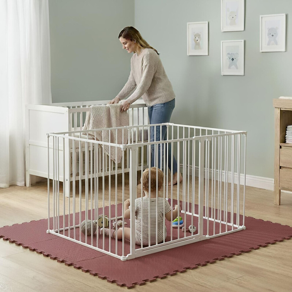Safetots (White, 72 X 105Cm) Play Den, 70Cm High, With Soft Foam Play Mat