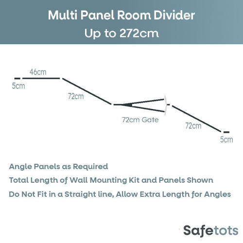 Safetots (White, Up to 272cm) Safetots Extra Tall Room Divider 2