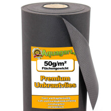 152 m² Garden fleece Weed control fabric Mulch fabric Fleece 50 g 1.6 m wide