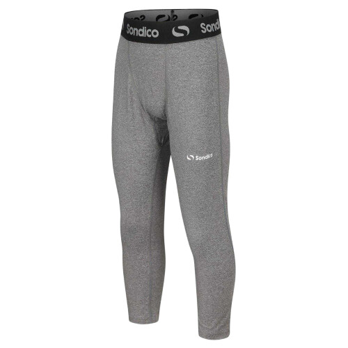 (9-10 Years, Grey) Sondico Boys 3/4 Tights 2