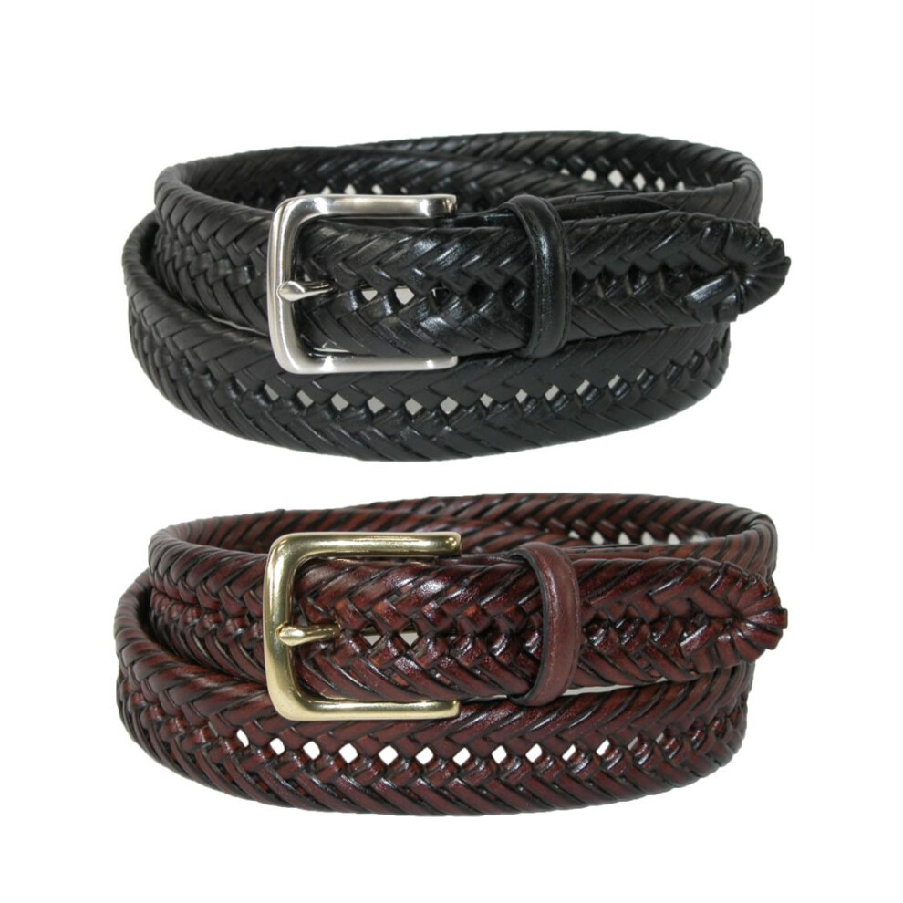 Photos - Belt Tommy Hilfiger Men's Burnished Handlaced Braided (Pack of 2)