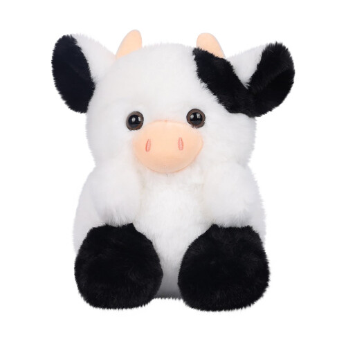 Black Cow Plush Toy Set 2 pcs 20 cm