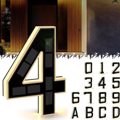 Waterproof LED House Numbers for Outdoor Use 2