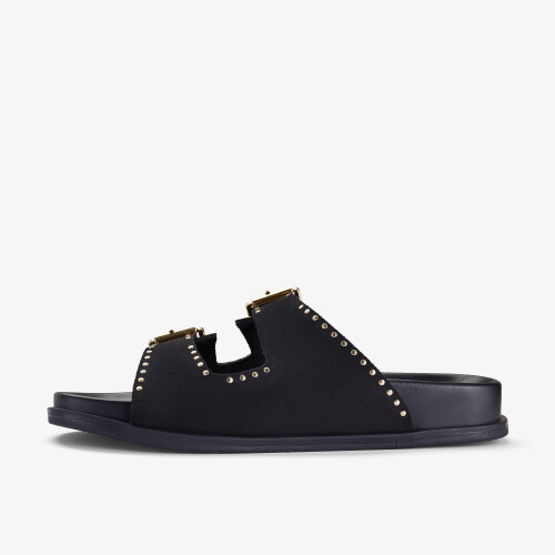 Clarks Zarita Stud Black Sde 1