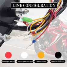 Motorcykelbromsbakljus med Blinkers för Grom MSX125 CB650F CB650R CBR650F CTX700N, RöKt Objektiv