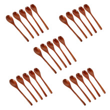 Cucchiaio da Tavola in Legno 25 Pezzi Cucchiaio da Tavola Eco Naturale Cucchiaio da Cucina in Legno Ellisse Naturale Set