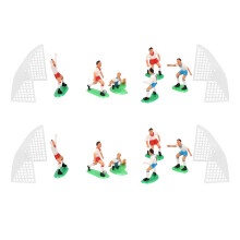 16 Pz Calcio Calcio Tortatopper Giocatore Strumento di Decorazione Compleanno Muffa Impostato