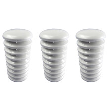 3X Schermo Esterno Nel Plastica Bianca per Sensore Termoigrometrico, (Trasmettitore / Sensore Termoigrometrico)