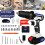 21V Cordless Drill Set Drill Driver Bits With Li-ion Battery and Quick Charger 1