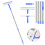 Window Cleaning Tool Mop Wash Wipe Set Extension Pole Telescopic Squeegee Kit 1