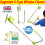 U Shaped Telescopic 2 in 1 Mulpurpose Window Cleaner Adjustable Sponge Head 1
