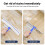 Window Cleaning Tool Mop Wash Wipe Set Extension Pole Telescopic Squeegee Kit 4