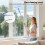 Window Cleaning Tool Mop Wash Wipe Set Extension Pole Telescopic Squeegee Kit 6