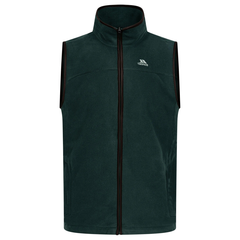 Trespass Men's Dark/Green Bernary Fleece Gilet - Xxl - 100% Polyester - Image 3
