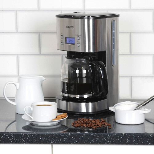 Igenix Digital Filter Coffee Machine, 800W, Black-Silver, Igenix IG8250 2