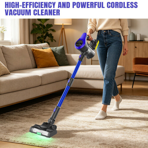 6000W Cordless Vacuum Cleaner Upright Lightweight Handheld Bagless Home Tool 2