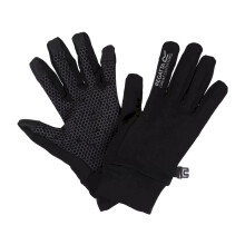 (7-10 Years, Black/Dark Grey) Regatta Childrens/Kids Grippy II Lightweight Gloves