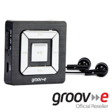GROOV-E MP3 PLAYER PORTABLE | 8GB MEMORY & CABLE | 3.5MM PORT SHUFFLE - GVPS8BK