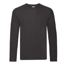(XXL, Black) Fruit of the Loom Mens Iconic 150 Classic Long-Sleeved T-Shirt
