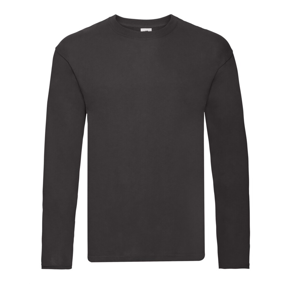 Fruit Of The Loom (Xxl, Black) Mens Iconic 150 Classic Long-Sleeved T-Shirt