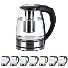 2000W Blue Illuminated Glass Kettle Electric 360 Cordless Jug Fast Boil 1.8L UK