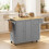 Homcom HOMCOM Rolling Kitchen Island, Kitchen Storage Trolley w/ Drop Leaf, Drawers 4