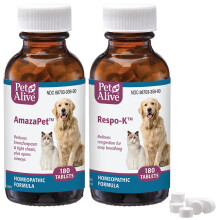 PetAlive Breathe Easy ComboPack för husdjur - lindrar väsande, bröstobehag, förkylningar