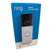 Ring Battery Video Doorbell Plus (2nd Gen) Nickel Retinal 2K, 6x Zoom