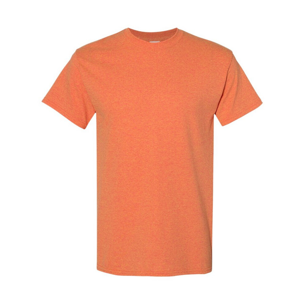 Gildan (L, Sunset) Mens Heavy Cotton T-Shirt