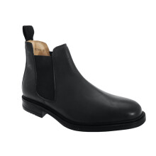 (9 UK, Black) Roamers Mens Leather Gusset Boots