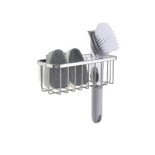 Soporte de succión SunnyPoint NeverRust Deluxe para fregaderos, esponjas y jabones, acero inoxidable 304