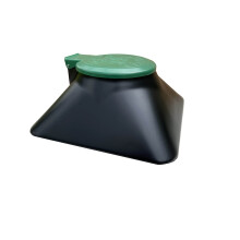 Doggie Dooley """"The Original In-Ground Dog Waste Disposal System Black with Green Lid (3800X)