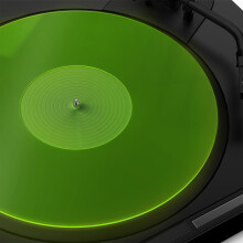 Tapis de Platine Vinyle Antistatique: Tapis d'Acier Acrylique pour Platines, Vert