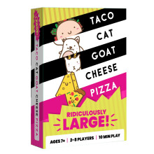 Taco Cat Goat Cheese Pizza - Ridiculously Stor Utgåvan av Kortspel för Familjespelkväll