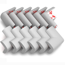 12-Pack Paraspigoli per Bambini, Paracolpi per Mobili, Coperture in Gomma Flessibile, Paracolpi per Angoli 3M