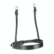 (Pony, Black) Velociti Hunter Leather Horse Cavesson Noseband