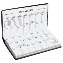 Ricarica Calendario Pianificatore 2 Anni - Inserto Calendario Pocket - Ideale per Borse, Valigette o Zaini - 6 pollici x 3 5/8 pollici