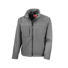 (M, Grey) Result Mens Classic Softshell Breathable Jacket