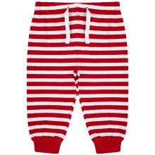 (0-6 Months, Red/White) Larkwood Childrens/Kids Lounge Pants