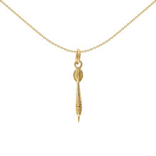 Jewelco London Men's Solid 9ct Yellow Gold Dart Charm Pendant - JPD097