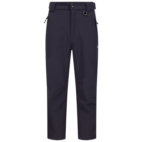 Trespass (L, Dark Flint) Trespass Mens Softshell Waterproof Trouser - Hemic