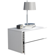 (Matt, Modern/Contemporary) Wooden wall hanging bedside table Usal L 45 cm