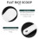 Kitchen Dotted White Plastic Flat Rice Scoop Paddle Meal Spoon 6