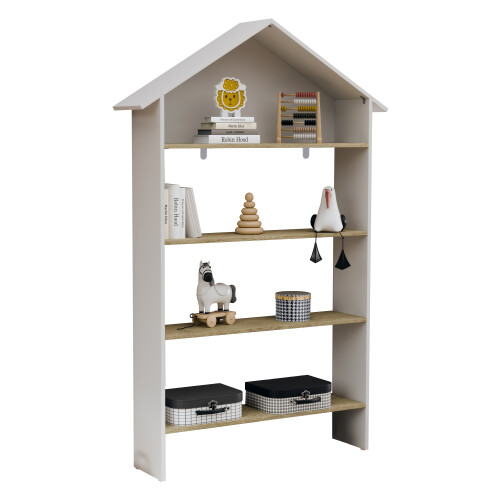 (Matt, Wood) Children's Shelf Bookcase Shelf Malusa