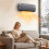 Homcom HOMCOM Ceramic Electric Heater 2000W with Fan, Wall Mounted, Grey 1